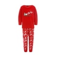 thumbnail image 2 of Kmbangi Parent-Child Xmas Nightclothes Round Neck Tops Tree Jogger Trousers, 2 of 9