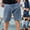 Dark Blue, variant on Jorts Mens Shorts Casual 7 Inch Elastic Waist Drawstring Summer Beach Loose Fit Shorts Blue 36