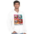 thumbnail image 5 of Troll Face Memes Big Smiley Trollface Zip Up Hoodie Men's Women's Brisco Brands M, 5 of 6