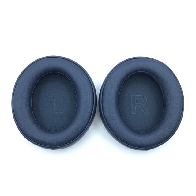 Methold 1 par de almohadillas para auriculares, funda de cuero PU, almohadillas de esponja para auriculares, repuesto de orejera para Q10 Q20 Cables de audio/vídeo Q35/Azul oscuro