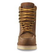 Guide Gear Men's Wedge 8 Waterproof Moc Toe Work Boots Brown 8D (Medium)