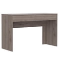 thumbnail image 1 of FM FURNITURE Tampa Computer Desk with Two Drawers Engineered Wood Gray, 1 of 10
