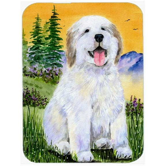 Carolines Treasures SS8469LCB 12 x 15 in. Great Pyrenees Glass Cutting Board- Large