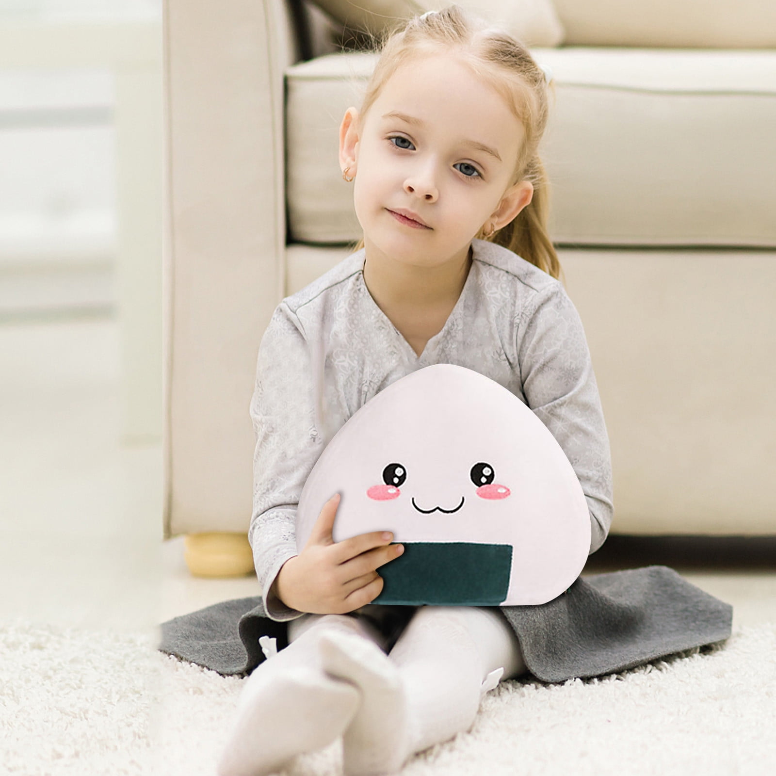 Plush Cute 3D Rice Ball Plush Toy Stuffed Home Decoration Birthday Gift