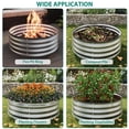 thumbnail image 3 of Kojooin Galvanized Raised Garden Bed, 2 x 1 ft Metal Planter Box with Open Bottom and Rust Protection, 3 of 7