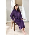 thumbnail image 7 of Richie House Women Fleece Robe Plush Long Zip Front Warm Soft Zippered Bathrobes S-3XL RHW4002-B-XL, 7 of 7