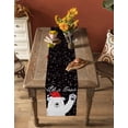 thumbnail image 5 of Black Bear Christmas Burlap-Cotton Table Runner 72 Inches Long,Xmas Snowflake Winter Farmhouse Table Runners,Outdoor Dining Tablecloths Decor for Baby Shower Party Wedding 14x72, 5 of 9
