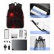thumbnail image 4 of Disketp Red Spider On The Web Mochila Ligera Clásica con Múltiples Bolsillos, Mochila Casual para Hombre y Mujer, Ideal para Escuela, Trabajo y Viajes, 4 of 6