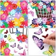 thumbnail image 4 of hojas de murales de pared de hadas de flores, calcomanías de pared para niñas con flores y mariposas, pegatinas decorativas de pared de niña en bicicleta para dormitorio infantil de niñas, cumpleaños, 4 of 5