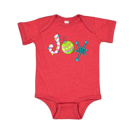 

Inktastic Joy-candy cane bulb snowflake for Christmas Gift Baby Boy or Baby Girl Bodysuit