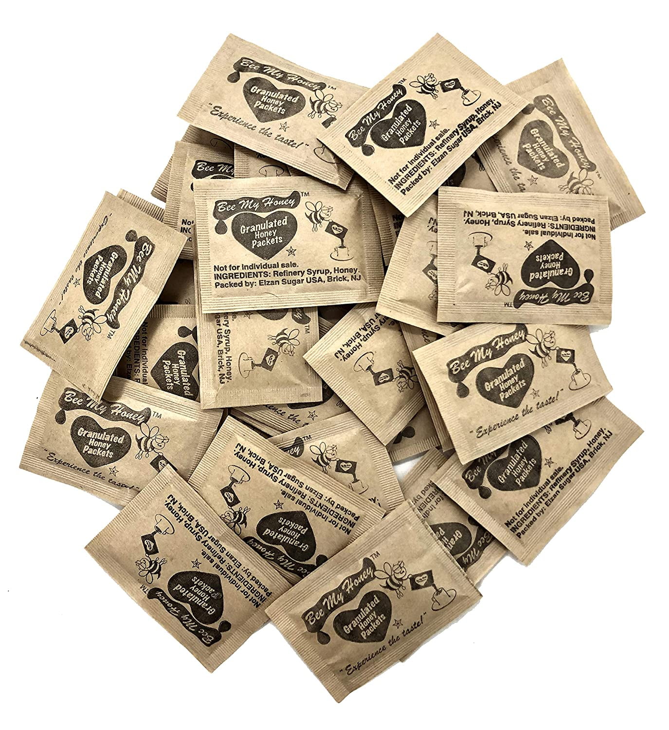 Bee My Honey Pure Granulated Honey, 1 Box (300 Packets)