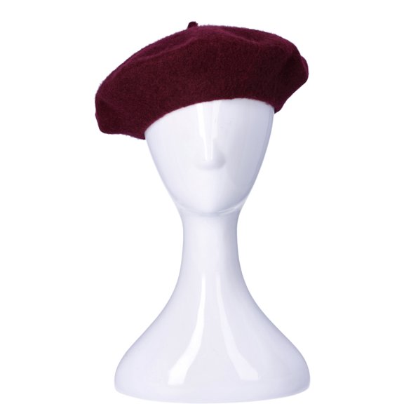No Boundaries Women's Wool Blend Beret, Wine