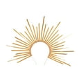 thumbnail image 4 of Halloween Halo Sun Headband Accessory Accessor Portable Prop -Bandwear para show Show Dress Up Roles Play Party Supplies oro, 4 of 8
