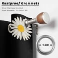 thumbnail image 2 of Outdoor Curtains for Patio Waterproof, Black Daisy Bees Outdoor Privacy Panels Grommet, Spring Farmhouse Honey Floral Rings Blackout Outside Curtains for Porch/Cabana/Pergola/Gazebo 54"x84", 1 Panel, 2 of 8
