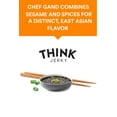 thumbnail image 3 of Think Jerky Sesame Teriyaki Beef Jerky, Grass-Fed High Protein Beef Jerky, Gluten Free, No Antibiotics or Nitrates, Healthy Chef Crafted Recipe, Low Calorie and Low Fat - 2.2 oz Bags, 8 Pack, 3 of 6