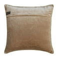 thumbnail image 3 of The HomeCentric Euro Sham Cover Pearl Beige European Pillow Shams Pack of 2 26x26 inch (65x65 cm) Velvet Euro Sham&nbsp;Covers Solid Color Knots Textured Modern Euro Shams Easter - Knotty Pearl Beige, 3 of 5