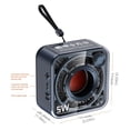 thumbnail image 2 of TAZAG Transparent Mecha Small Steel Cannon Bluetooth Speaker Outdoor Home Portable Card Subwoofer Mini Small Speaker, 2 of 4