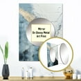 thumbnail image 3 of Designart "Monochrome Paint Minimalist Corner III" Coastal Mirror Wall Decor - Coastal White Coastal Living Room Wall Mirror Art - 32" x 24" Inch, 3 of 5