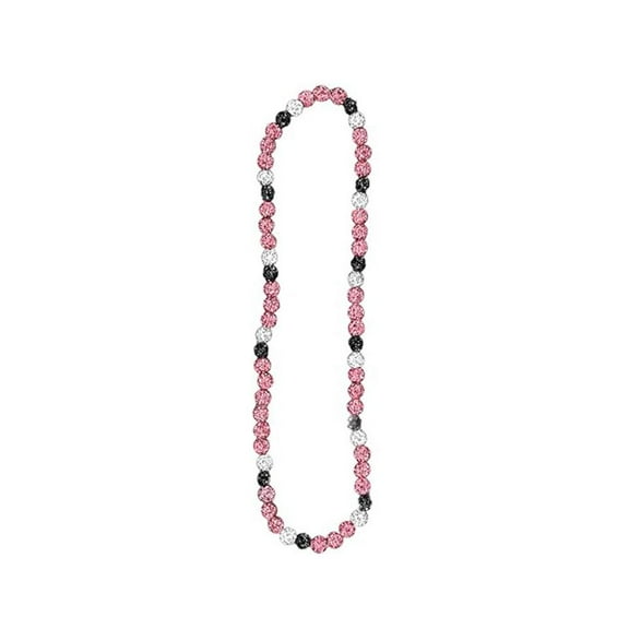 Colored Clay Disco Ball Necklace Elastic Rope Necklace Costume Accessories Gift/ I8Q0