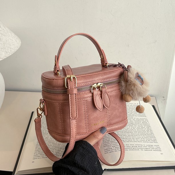 Bolsillo Bolso Hombro Cruzado para Mujeres Correa Ajustable Cuero PU Con Mano Viajar