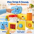 thumbnail image 2 of Monqistar Toddler Basketball Hoop & Soccer Goal, Activity Center Toys with Music & Light, Toddler Sport Toys Christmas Birthday Gifts for Ages 1-3, 2 of 7