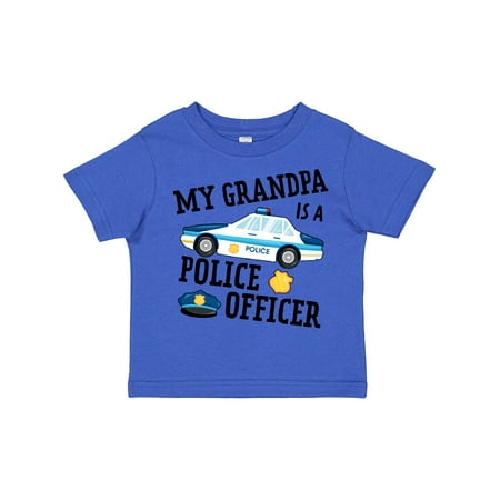 

Inktastic My Grandpa is a Police Officer Gift Toddler Boy or Toddler Girl T-Shirt
