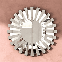 SHYFOY Decorative Wall Mirror for Living Room Decor 24 inches Starburst Shape Large Wall Decor