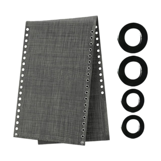 S SERENABLE Kit de Réparation pour Chaise Longue Pliante en Tissu, Cordon de Remplacement pour Chaise Longue de Plage, Piscine, Pelouse, Respirant, Accessoires pour Chaise Zero, Gris