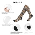 thumbnail image 5 of Lsque Cut Cats Pattern Sport Compression Socks for Men & Women 15-20 mmHg Knee High Nurse Pregnant Running Medical and Travel Athletic, 5 of 6