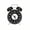 Black#1, variant on HOARBOEG Pink Classic Silent Non-Ticking Luminous Alarm Clock, Glow in the Dark Round Nightlight Clock, Battery Operated Desk Bedside Clock for Bedroom Office Dorm