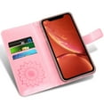 thumbnail image 2 of Case for iPhone XR, Genuine Leather Flip Wallet Case Cover with Stand for Men and Women, Magnetic Phone Case with Card Holder for iPhone XR (Rose Gold), 2 of 5