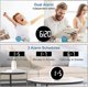 thumbnail image 4 of Digital Alarm Clock, Small Battery-Powered Clock with Dual Alarms, Snooze, 4 Brightness Levels, Week Display, Alarm Time, for Travel Bedrooms (With Ad, 4 of 5