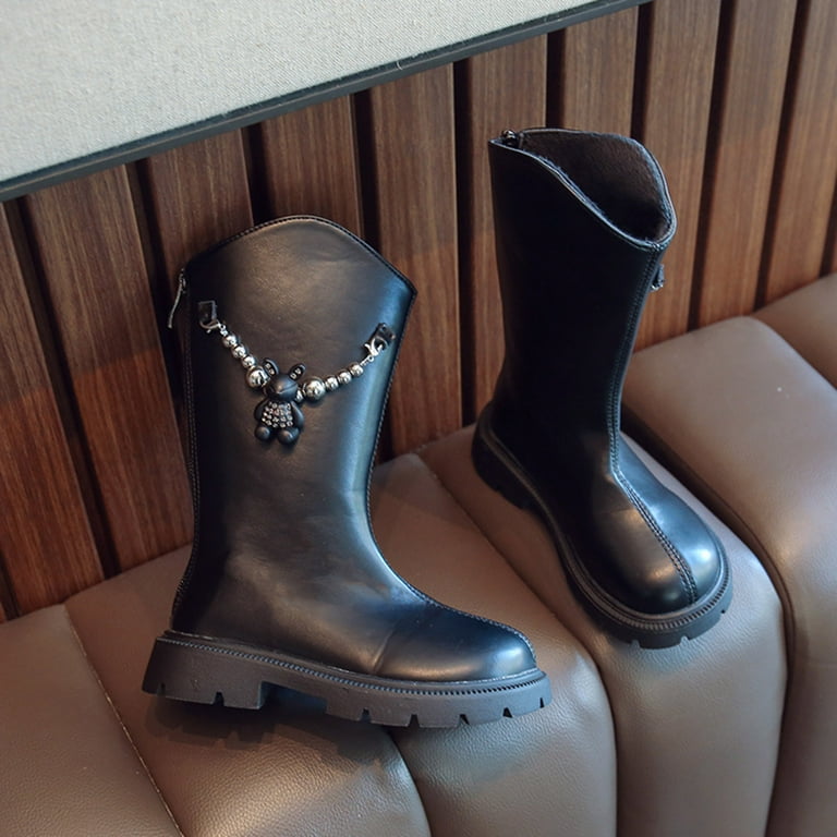 Toddler cowboy top boots with zipper