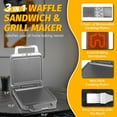 thumbnail image 2 of Sandwichera eléctrica Panini Grill Press FineMade 3 en 1, 2 of 6
