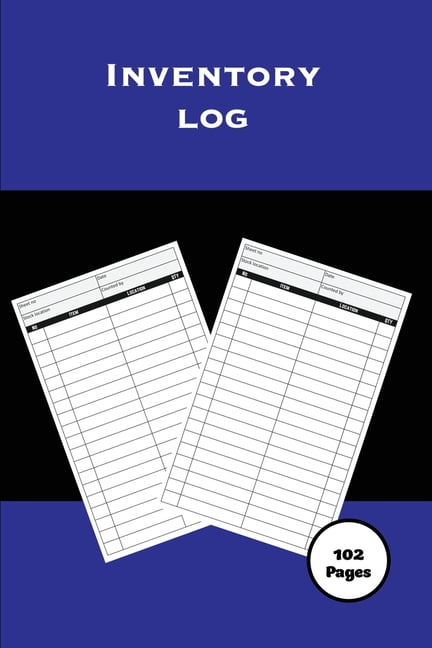 100 Pages for Business and Home Large Inventory Log Book Inventory Log Book Perfect Bound