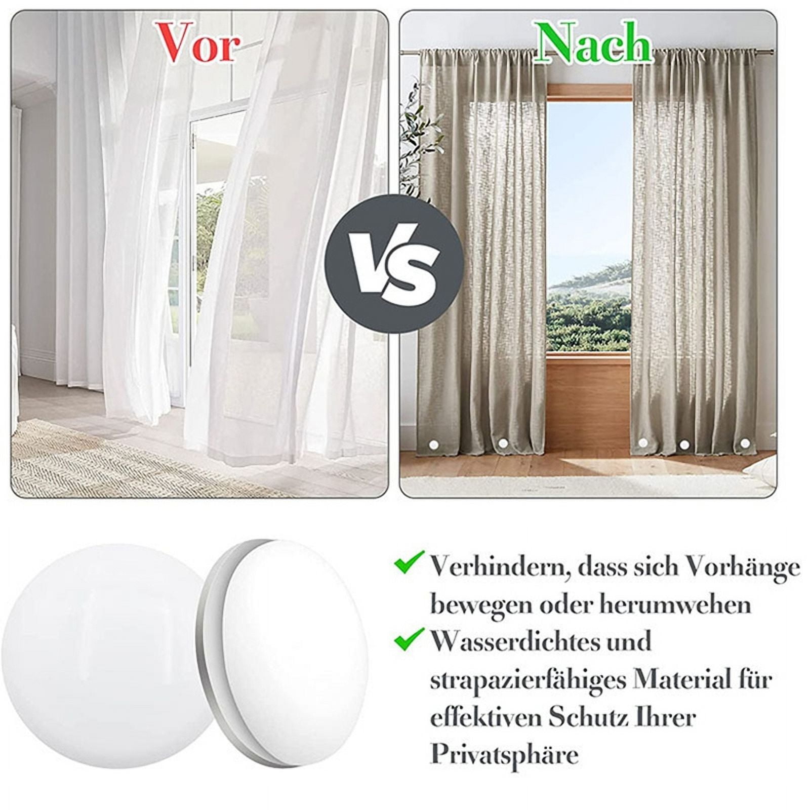 20Pcs Magnetic Curtain Weights Drapery Weights Magnet Shower Curtain Weights Bottom for Tablecloth Curtain Liner C