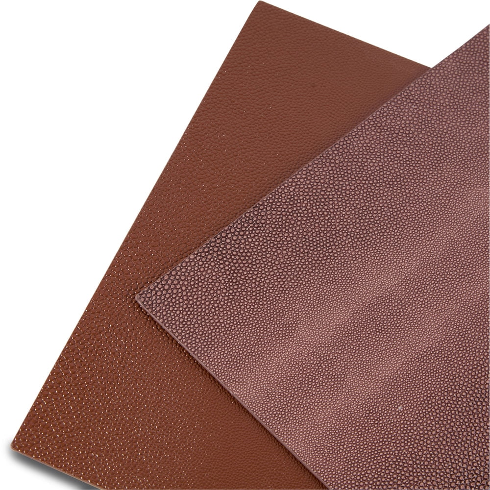 Ala Carte by Dainty Home Lucerne Patent Pebbled Textured Faux Leather Placemats – Set of 4, Reversible, Non-Slip, Washable, Heat & Tear Resistant – 12x18 in Dining Table Mats