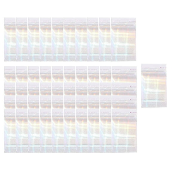 Milaget 50Pcs Holographic Card Sleeve, Game Card Holder, card for photo Sleeves, Sports Shining
