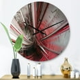 thumbnail image 3 of Designart 'Fractal 3D Deep into Middle ' Modern wall clock, 3 of 4
