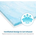 thumbnail image 5 of Sailvan Twin XL Mattress Topper, 3 Inch Gel Infused Soft SingleMemory Foam Mattress Pad, College Dorm Extra Long XL Twin Bed Topper for Pressure Relief, Comfortable, 5 of 10