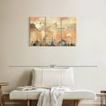 thumbnail image 2 of Elephant Stock Postcard World Map Wall Art - Horizontal Multi Panel Canvas - Living Room Wall Decor - Hobbies And Lifestyle Multi Panel - Beige And Orange Decor - 33" x 20", 2 of 8