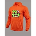 thumbnail image 2 of LovelyWholesale Cartoon Print Kangaroo Pocket Men's Hoodie, 2 of 5