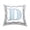 D, variant on Stupell Industries Polka Dot Blue Letter M Square Decorative Printed Throw Pillow, 18 x 18