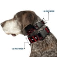 thumbnail image 2 of Marvel Comics Pet Collar, Dog Collar Plastic Buckle, Deadpool Action Poses Splatter Logo Black Red White, 15 to 24 Inches 1.0 Inch Wide, 2 of 8