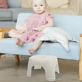 thumbnail image 4 of Raindrops Multifunctional White Plastic Step Stool for Bathroom Living Room with Antislip Base, 4 of 8