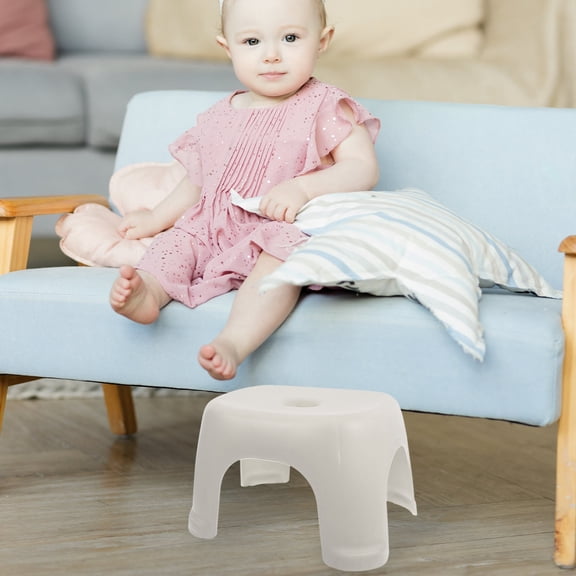 COMPUKAS 1Pcs Durable Antislip Plastic Stool for Kids and Toddlers 11.0Inches Small Step Stool for Home