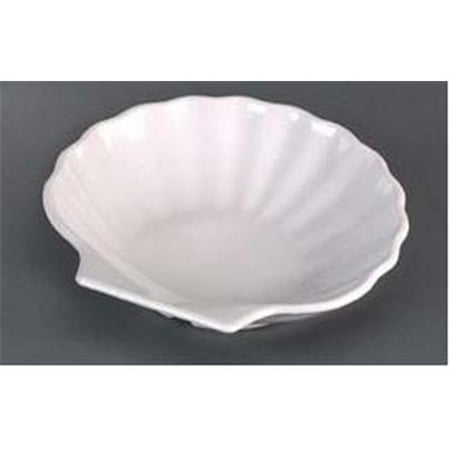 Bread Side Dish - Gessner Products IW-0332-BN Shell Side Dish, 5 in. Dia.- Case of 12