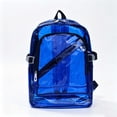 thumbnail image 4 of Mochila transparente de PVC para estudiantes: mochila ligera, impermeable y fácil de limpiar, ideal para uso diario en primavera y verano., 4 of 6