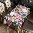 thumbnail image 2 of Pink Butterfly Colorful Wing Pattern Rectangle Tablecloth 60"x120",Waterproof Polyester Rectangle Table Cloth, Wipeable Spillproof Polyester Tablecloth for Dining, Camping, Indoor and Outdoor, 2 of 6