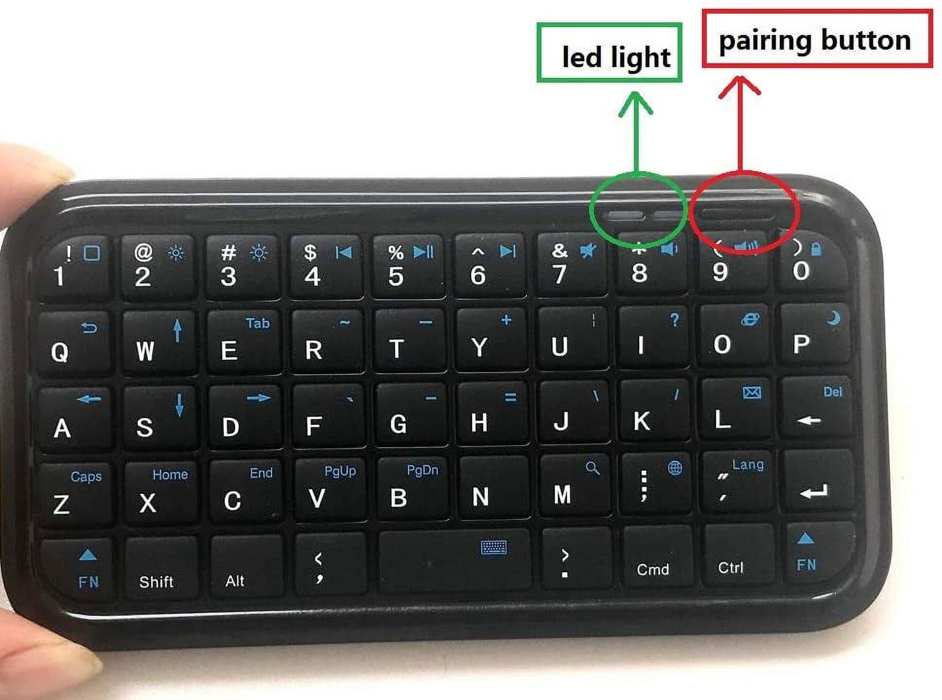 Bluetooth Keyboard 49-key Micro USB Port Charging Wireless Mini Energy-saving Bluetooth Keypad